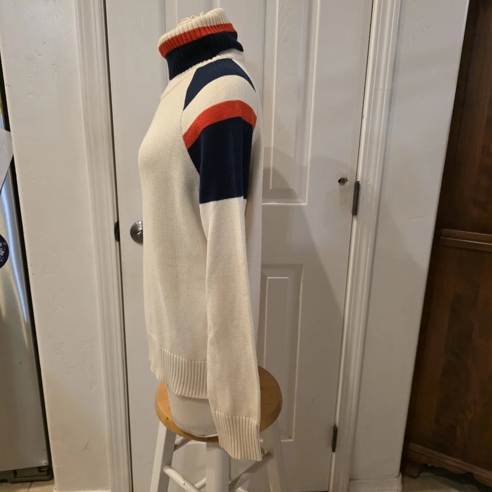 Colorblock Turtleneck Sweater
